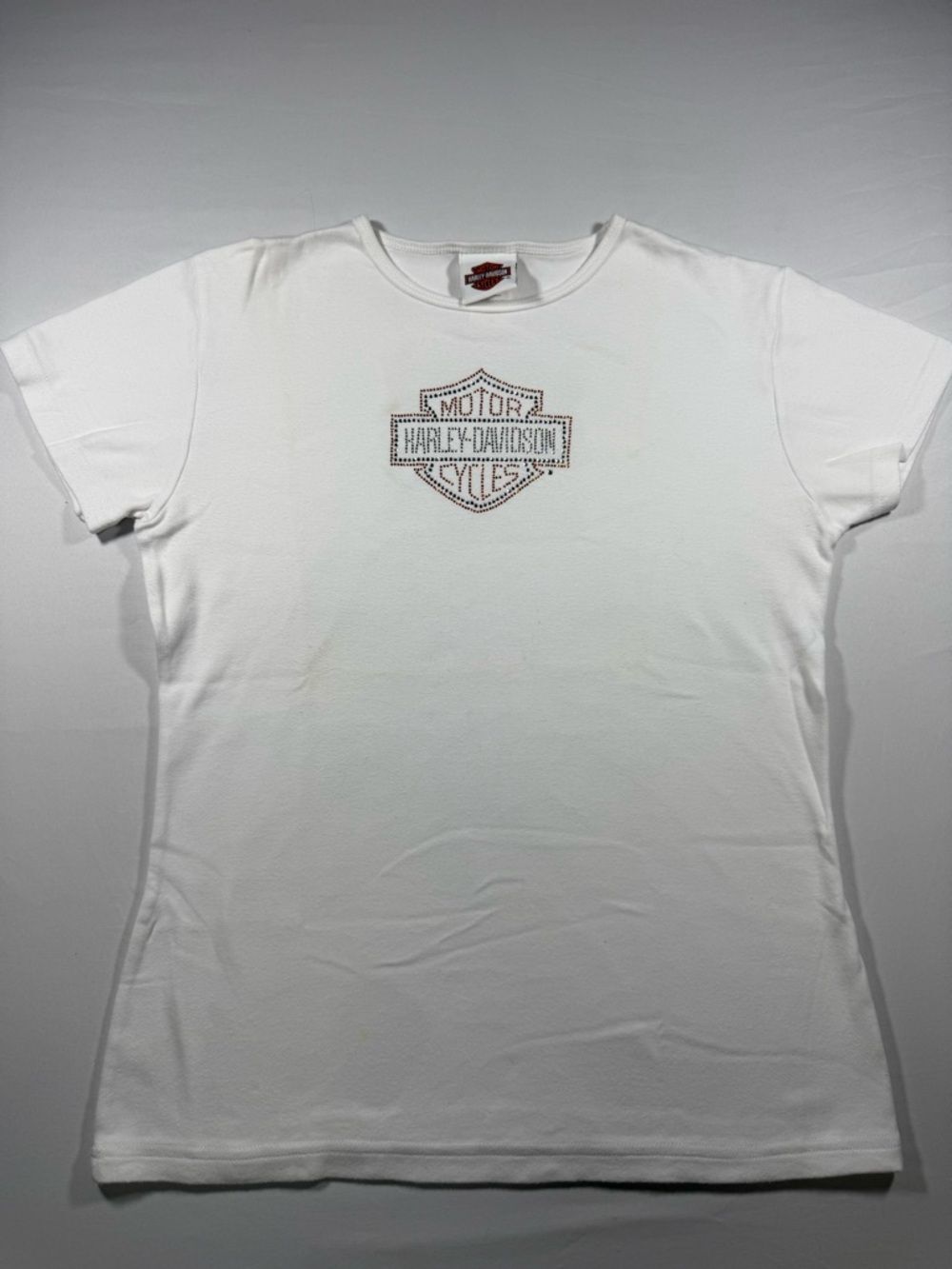 Vtg 2008 Harley Davidson Montgomery AL Rhinestone Logo T - Victorian Graphic